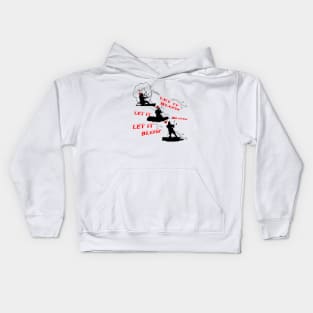 Festive Christmas Seasonal Holiday Kitesurfing 5 Kids Hoodie